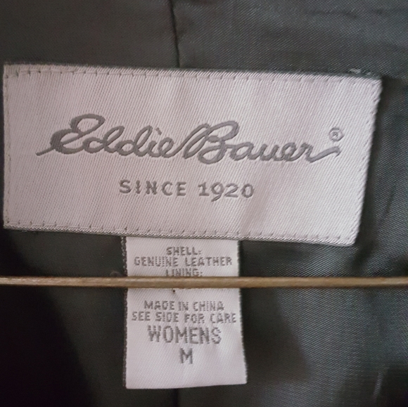 Eddie Bauer Women's Black Genuine Leather Jacket - Picture 2 of 4